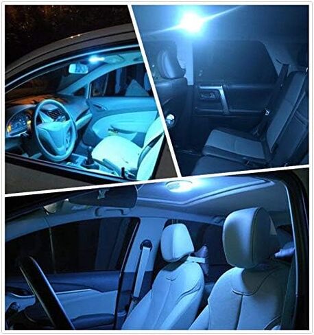 لمبة LED DE3175 من GIVEUBED، 31 مم 1.22 بوصة 3175 لمبة LED اكليل، لمبة LED فائقة السطوع DE3021 DE3022 مناسبة لأضواء قبة باب الخريطة الداخلية، حزمة من 6 قطع، أزرق in Kuwait