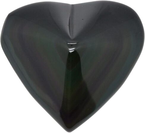 1/2LB Large Rainbow Obsidian LOVE Heart Stone Specimen Collection Pocket Palm Worry Stone in Saudi Arabia