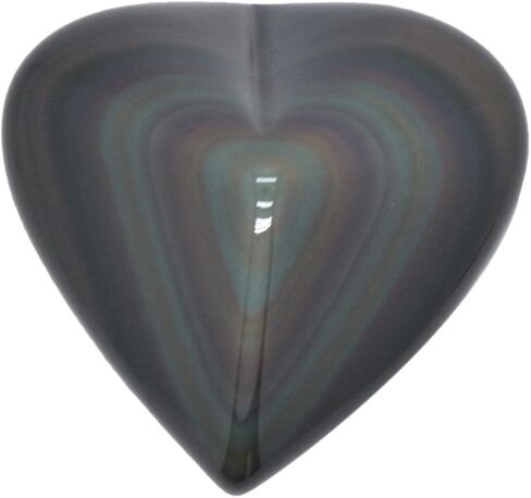 1/2LB Large Rainbow Obsidian LOVE Heart Stone Specimen Collection Pocket Palm Worry Stone in Saudi Arabia
