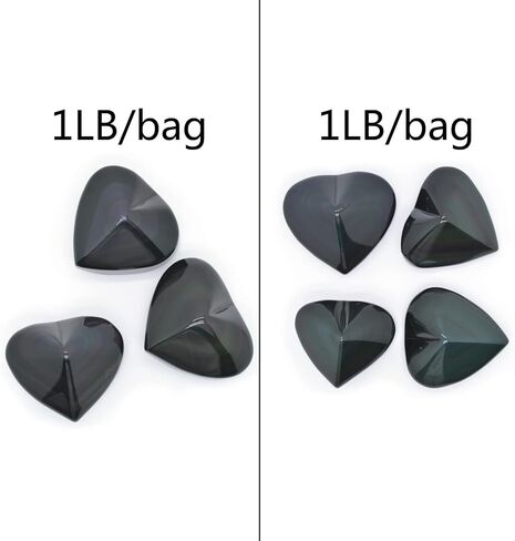 1/2LB Large Rainbow Obsidian LOVE Heart Stone Specimen Collection Pocket Palm Worry Stone in Saudi Arabia