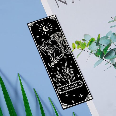 Christmas Gifts for Women Men Stocking Stuffers Tarot The Moon Bookmark Book Lovers Birthday Gifts for Bookmarks for Friend Bookish Female Gifts for Kids Teenage Girls Mom Daughter Her Gift in Saudi Arabia