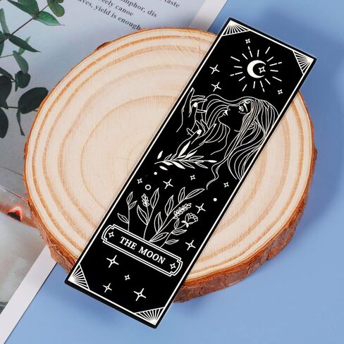 Christmas Gifts for Women Men Stocking Stuffers Tarot The Moon Bookmark Book Lovers Birthday Gifts for Bookmarks for Friend Bookish Female Gifts for Kids Teenage Girls Mom Daughter Her Gift in Saudi Arabia