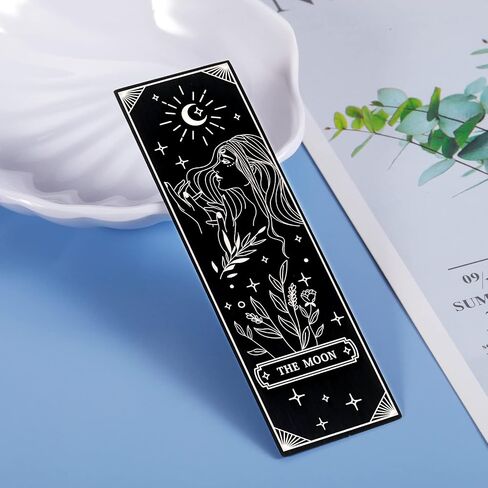 Christmas Gifts for Women Men Stocking Stuffers Tarot The Moon Bookmark Book Lovers Birthday Gifts for Bookmarks for Friend Bookish Female Gifts for Kids Teenage Girls Mom Daughter Her Gift in Saudi Arabia