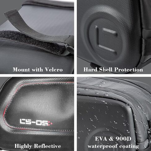 Bike Rack Bag CS-05 Waterproof Hard Shell Bicycle Bike Trunk Rear Seat Cargo Rear Pack Bag for Storage Pannier Luggage Carrier Pouch Handbag for Outdoor Travel Commute 8L in Saudi Arabia