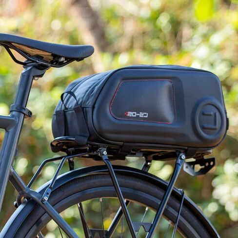 Bike Rack Bag CS-05 Waterproof Hard Shell Bicycle Bike Trunk Rear Seat Cargo Rear Pack Bag for Storage Pannier Luggage Carrier Pouch Handbag for Outdoor Travel Commute 8L in Saudi Arabia