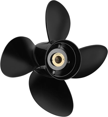 14 × 19 ترقية الألومنيوم قارب خارجي المروحة تناسب ميركوري إنجينز 135-300HP 4 شفرات 15 سبلين الأسنان قطع غيار المعدات الأصلية رقم 48-8M0084495، RH in Kuwait