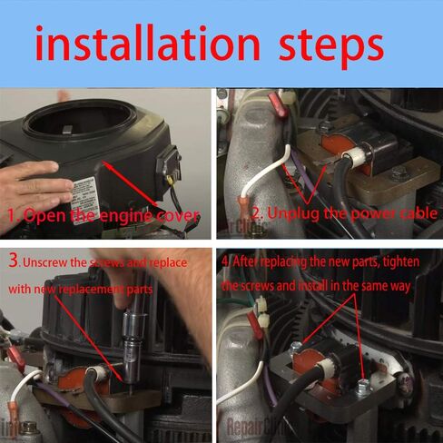 ملف إشعال 2458445S، متوافق مع محرك Kohler CH22 CH25 CH730 CH740 CH750 CV18 CV22 CV25 CV740 CV750 SV710 SV735 SV740 SV840 in Kuwait