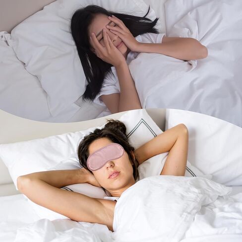 عبوة من 10 أقنعة نوم للعين، غطاء لنوم العين، غطاء للعين للنوم والسفر ومستلزمات الحفلات (أسود) in Kuwait