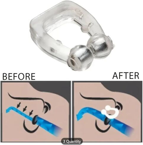 4 عبوات من مشبك الأنف المضاد للشخير للرجال والنساء، أجهزة مغناطيسية من السيليكون، توقف الشخير in Kuwait