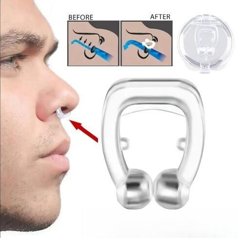4 عبوات من مشبك الأنف المضاد للشخير للرجال والنساء، أجهزة مغناطيسية من السيليكون، توقف الشخير in Kuwait