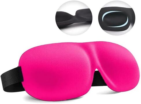 Pack of 2, Sleep Eye Mask for Men Women, 100% Sleeping Eye Mask for Night Sleeping 100% Blindfold, Relaxing Zero Pressure, Light Blocking, Ultra-Thin Sides, Side Sleeper in Saudi Arabia