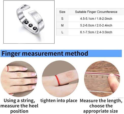 Anti Snoring Ring, 3 Sizes Anti Snoring Ring Stopper Sleeping Breath Aid Acupressure Treatment Stop Snore Device(L) in Saudi Arabia