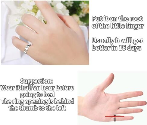 Anti Snoring Ring, 3 Sizes Anti Snoring Ring Stopper Sleeping Breath Aid Acupressure Treatment Stop Snore Device(L) in Saudi Arabia