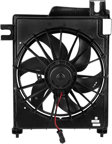 DNA Motoring OEM-RF-0077 CH3113103 Factory Style AC Condenser Cooling Fan Replacement,Black in Saudi Arabia