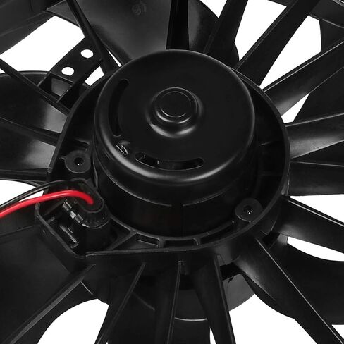 DNA Motoring OEM-RF-0077 CH3113103 Factory Style AC Condenser Cooling Fan Replacement,Black in Saudi Arabia