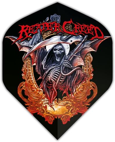 لعبة رمي السهام الأمريكية 3 مجموعات (9 رحلات طيران) Alchemy Grim Reapers Creed Standard Dart Flights - 100 ميكرون in Saudi Arabia