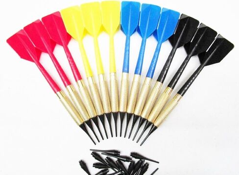 مجموعة سهام ذات أطراف ناعمة تجارية من GLD مكونة من 12 قطعة مع 50 طرفًا للسهام in Kuwait