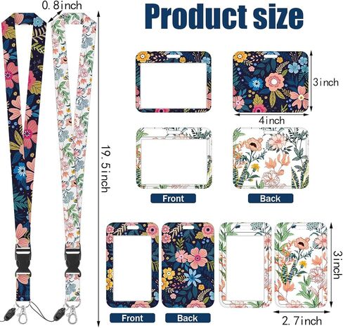 4 Pack Cruise Lanyard for Cruise Ship Cards, Detachable Cruise Lanyards with Horizontal and Vertical ID Badge Holder(Marble) in Saudi Arabia