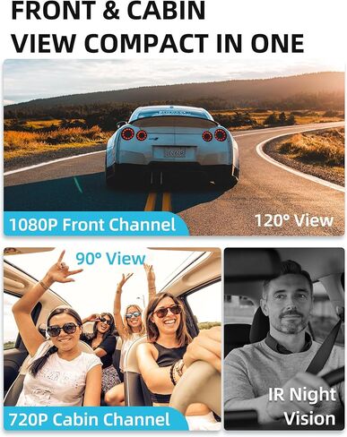 كاميرا جيمي 4G داش للسيارة، كاميرا داش مزدوجة للفيديو المباشر مع نظام تحديد المواقع العالمي، ومسجل قيادة أمامي وداخلي بدقة 1080 بكسل، ومستشعر G، وتحليل السلوك، وسياج جغرافي، ونظام مساعدة السائق، وقطع عن بعد، وزر SOS - تطبيق JC261P LNCOON in Kuwait