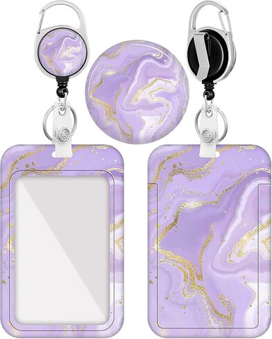 Plifal Badge Holder with Retractable Reel, Unique Leopard ID Name Tag Work Badge Clip Heavy Duty Vertical Card Protector Cover Case for Work Office Nurse Medical Student Teacher Women in Kuwait