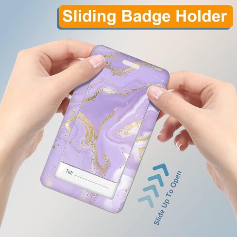 Plifal Badge Holder with Retractable Reel, Unique Leopard ID Name Tag Work Badge Clip Heavy Duty Vertical Card Protector Cover Case for Work Office Nurse Medical Student Teacher Women in Kuwait