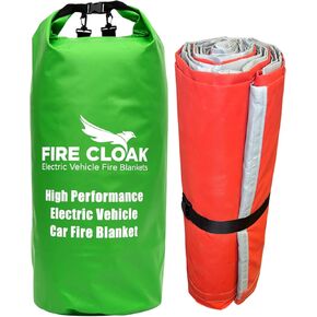 XL Car Fire Blanket | شاحنات بطانية النار ، شاحنات ، وسيارات الدفع الرباعي | يناسب Tesla Cybertruck | صنع في المملكة المتحدة | تحتوي على حرائق ودية للبيئة | استخدام واحد in Kuwait