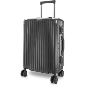 Maleta Crown Series Cabin Cabin Bag Bag Frame ، 20 Int ، 8 Wheels Spinner ، حقائب عربات TSA Dual TSA لحقيبة السفر للسفر للسفر (أسود ، كابينة راي in Saudi Arabia