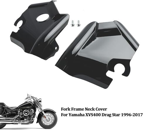غطاء رقبة إطار الشوكة ل yamaha xvs400 xvs650 سحب النجوم v-star 650 97-03 أسود in Kuwait