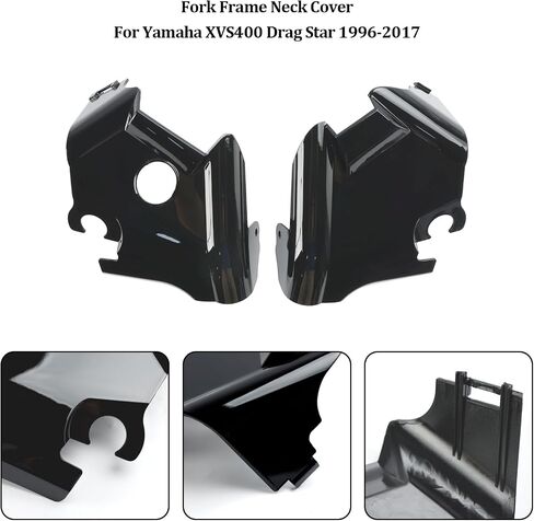 غطاء رقبة إطار الشوكة ل yamaha xvs400 xvs650 سحب النجوم v-star 650 97-03 أسود in Kuwait