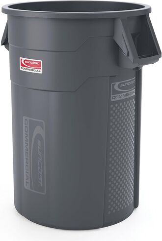 Suncast Commercial Products 44 Gallon Utility Trash Can, Blue, TCU44BL in Kuwait