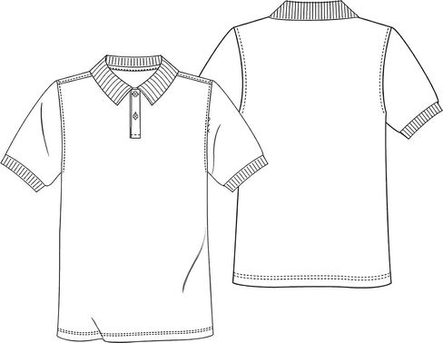 Classroom School Uniforms Kids' Toddler Little Boys' Uniform Short Sleeve Interlock Polo in Kuwait