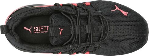 PUMA Axelion Mesh Sneaker, Club Navy-Flame Flicker White, 6 US Unisex Big Kid in Saudi Arabia