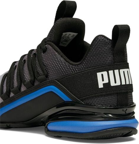 PUMA Axelion Mesh Sneaker, Club Navy-Flame Flicker White, 6 US Unisex Big Kid in Saudi Arabia