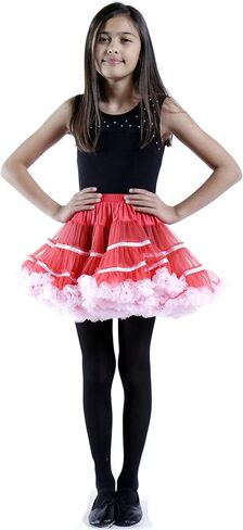 Malco Modes Fluffy Tutu Mini Skirt for Women - Petticoat الطبقات | الباليه والزي والرقص والمهرجان وارتداء الحفلات in Kuwait