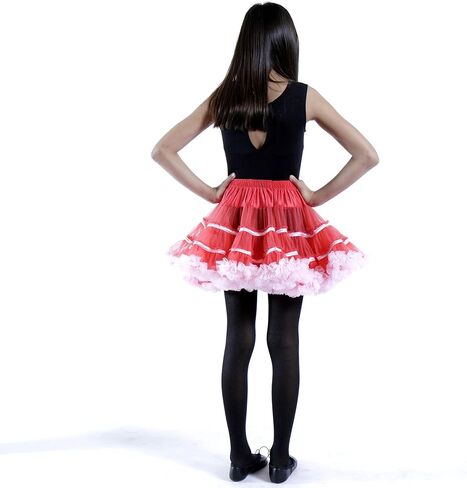 Malco Modes Fluffy Tutu Mini Skirt for Women - Petticoat الطبقات | الباليه والزي والرقص والمهرجان وارتداء الحفلات in Kuwait
