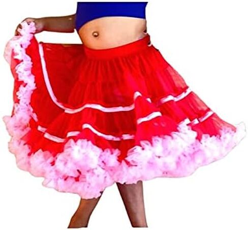 Malco Modes Fluffy Tutu Mini Skirt for Women - Petticoat الطبقات | الباليه والزي والرقص والمهرجان وارتداء الحفلات in Kuwait