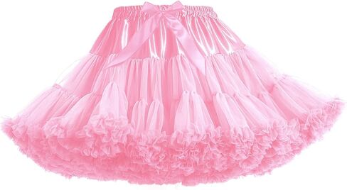 نساء مرن الخصر الشرقي البطن منتفخ توتو تول تنورة الأميرة باليه الرقص pettiskirts أسفل الوردي in Saudi Arabia