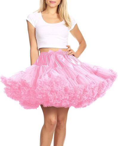 نساء مرن الخصر الشرقي البطن منتفخ توتو تول تنورة الأميرة باليه الرقص pettiskirts أسفل الوردي in Saudi Arabia