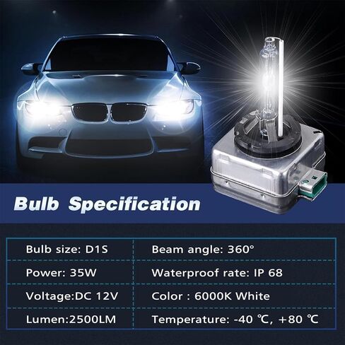Headlight Ballast Xenon HID Headlamp Ballast Unit Module with D1S/D1R 35W Bulb Compatible for Cadillac 2006-2011 DTS 25806714 in Kuwait