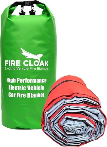 XL Car Fire Blanket | شاحنات بطانية النار ، شاحنات ، وسيارات الدفع الرباعي | يناسب Tesla Cybertruck | صنع في المملكة المتحدة | تحتوي على حرائق ودية للبيئة | استخدام واحد in Kuwait
