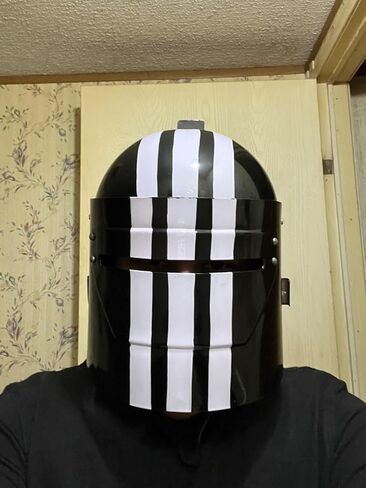 Evi Replica Escape Russian Russian من Tarkov Killa Helm للأزياء البالغة من القرون الوسطى ، خوذة مع زي الصلب في العصور الوسطى خوذة البالغين يمكن ارتداؤها في عيد الهالوين ، Cosplay in Saudi Arabia