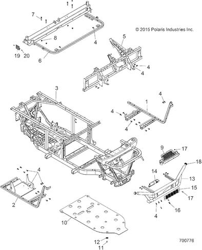 Polaris Ranger Cab Support Weld ، Black ، Part Part 1021653-329 ، Qty 1 in Saudi Arabia