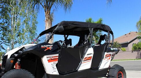 2014-17 Can Am Maverick Max/Commander Max 1000 Black UTV Soft Top Roof | شملت جميع الأجهزة | بواسطة التخصصات الأوساخ in Saudi Arabia