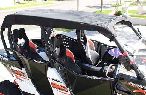 2014-17 Can Am Maverick Max/Commander Max 1000 Black UTV Soft Top Roof | شملت جميع الأجهزة | بواسطة التخصصات الأوساخ in Saudi Arabia