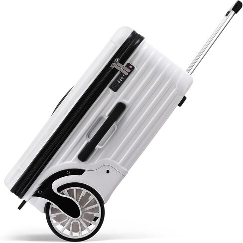 Extra Large Wheels 80L Luggage Hard Shell Suitcase Top Opening Hardside Travel Checked Luggage with TSA Lock (Black, 25-Inch) in Kuwait