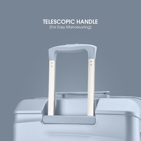 Maleta Crescent Chection-In 65 CMS Material ، Hardside Luggle Adgage متوسطة الحجم بحجم أكياس للأمتعة حقائب السفر للسفر (الأسود ، تسجيل الوصول) in Saudi Arabia