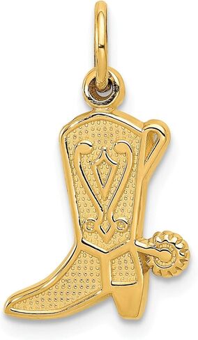 14K Gold Cowboy Boot Charm Findingking in Saudi Arabia