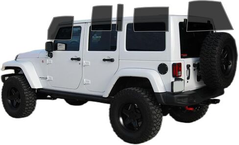 Precut Window Tint Film Front Two Door Windows Tint Film Cars Sun Blocking Protection Privacy Anti Shatter Glass 2 Ply Computer Cut Any Tint Shade for Jeep Wrangler 4 Door 2011-2017 in Kuwait