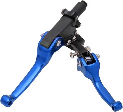 JFG RACING Motorcycle Brake Clutch Lever 7/8'' 22mm Folding Levers Aluminum Alloy Universal for CRF50 KLX SSR TTR 110 125 150 200 250cc Dirt Pit Bike ATV Mini Bike Blue in Saudi Arabia