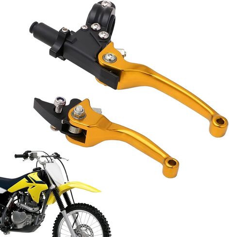 JFG RACING Motorcycle Brake Clutch Lever 7/8'' 22mm Folding Levers Aluminum Alloy Universal for CRF50 KLX SSR TTR 110 125 150 200 250cc Dirt Pit Bike ATV Mini Bike Blue in Saudi Arabia